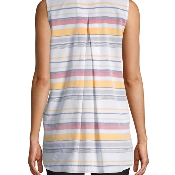 ❤️6 items for $25 sale!!❤️ Beachlunchlounge Stripped  Sleeveless Top - Picture 7 of 7